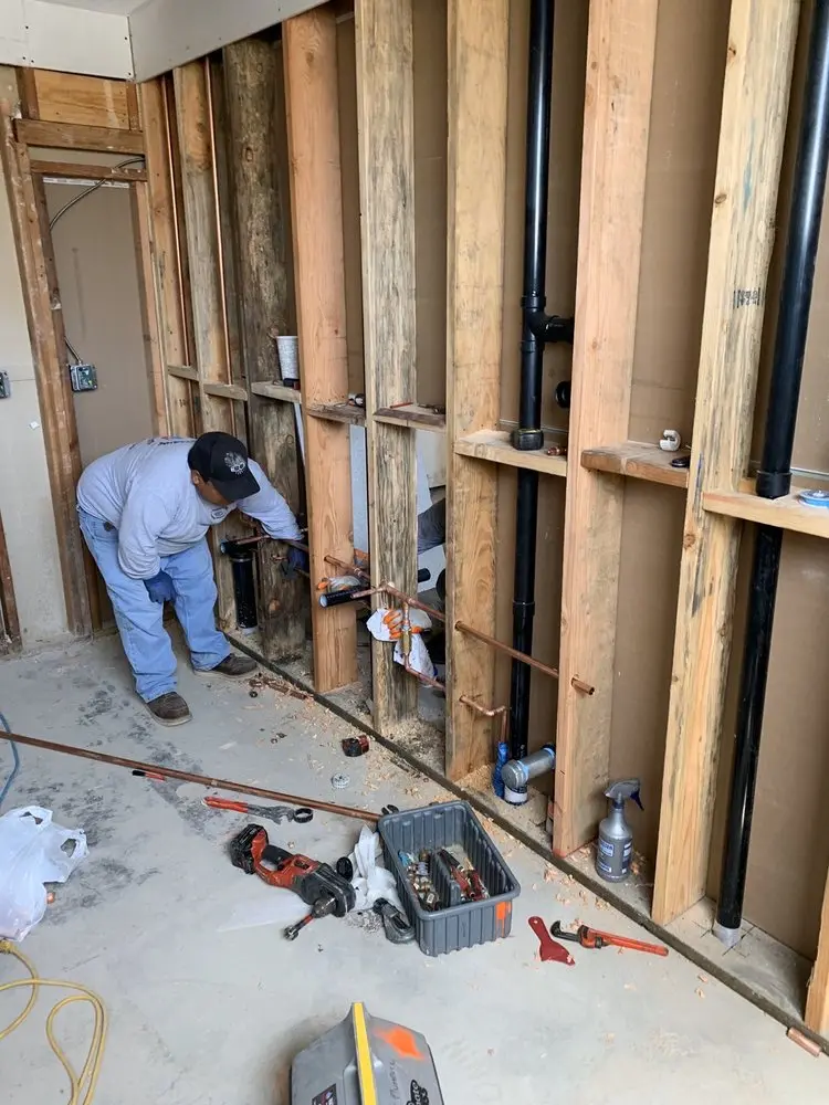 Commercial rough-in plumbing for Gas Line Repair in Layhill